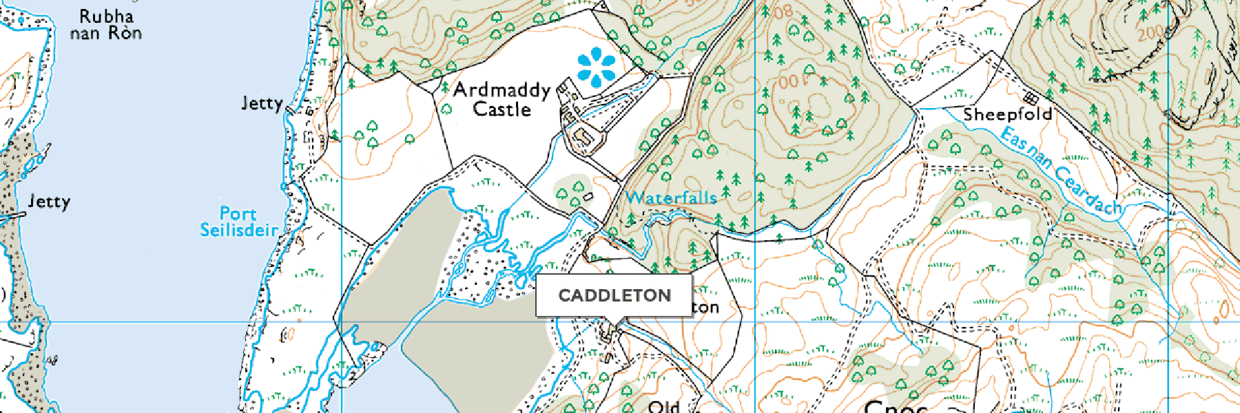 Caddleton Map